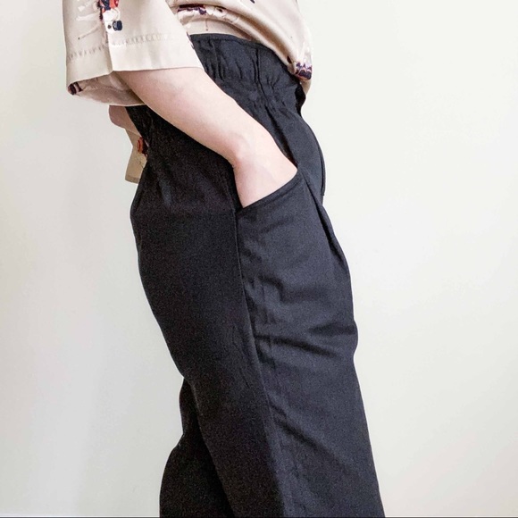 NWT cotton Super-High-Rise paper bag black - Picture 5 of 10